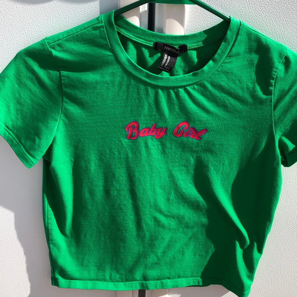 Cropped “Baby Girl” Shirt